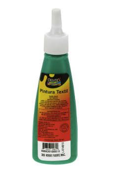 PINTURA TEXTIL 30ML VERDE  CREATEX