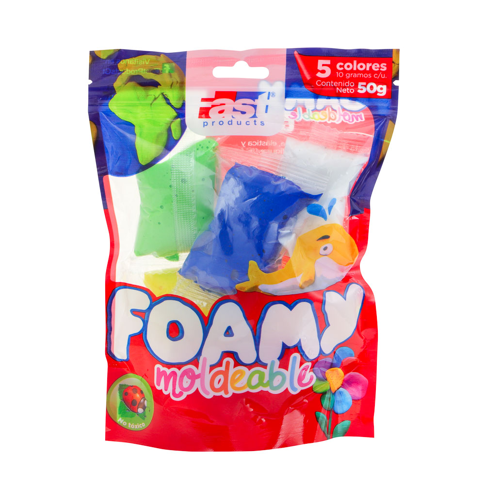 Foamy modeable 5 colores 10gr