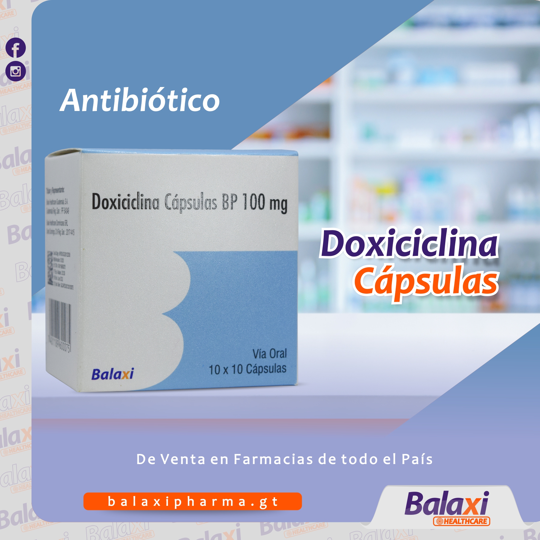 Doxiciclina 100 mg blister