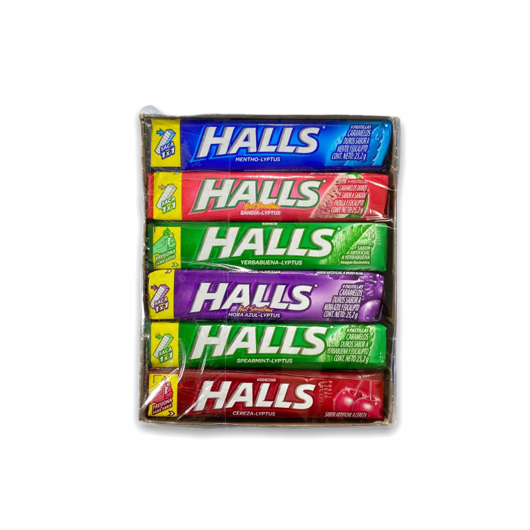 Barra de  halls de sobres