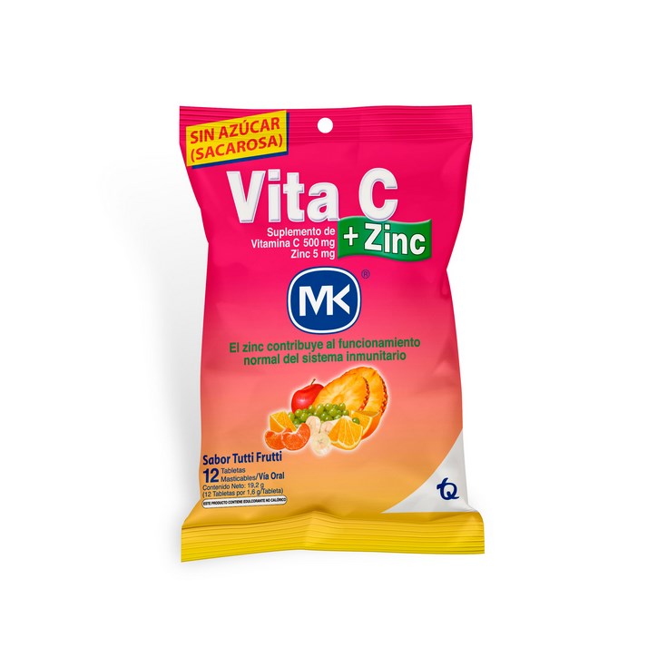 vita c +zinc 500sobre*12 mast