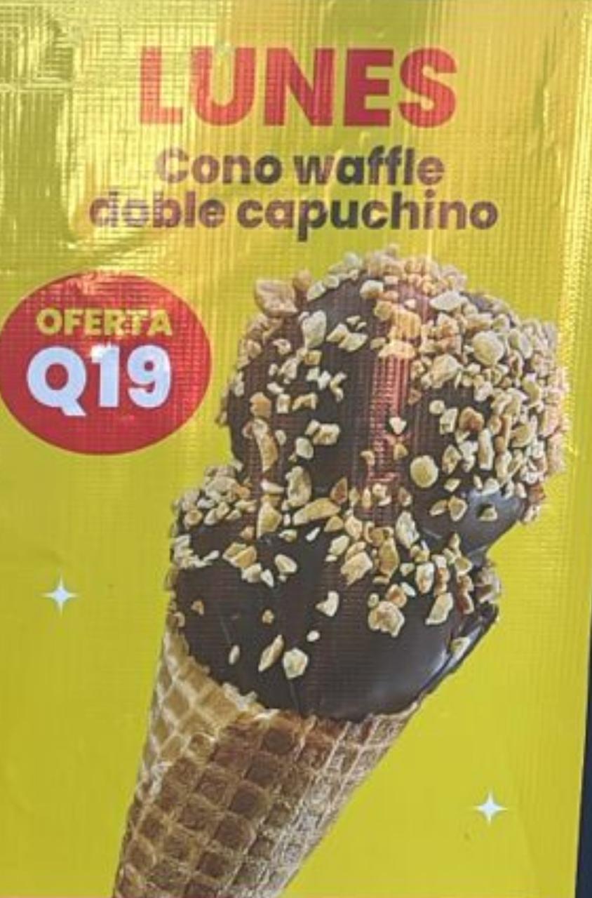 LUNES CONO WAFFLE DOBLE CAPUCHINO