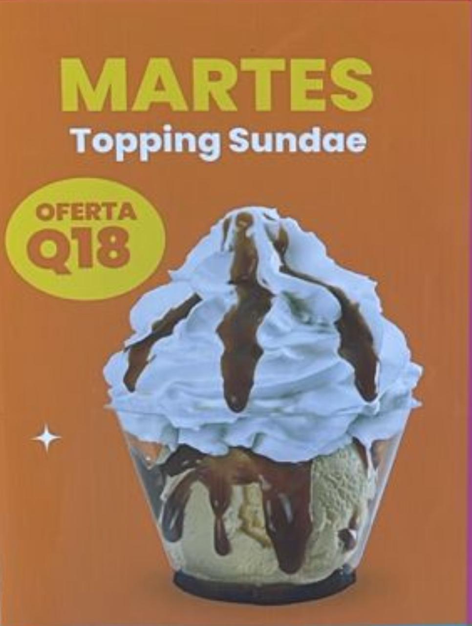 MARTES TOPPING SUNDAE