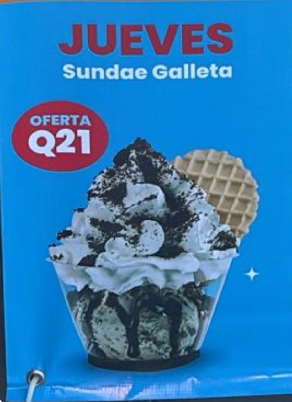 JUEVES SUNDAE GALLETA