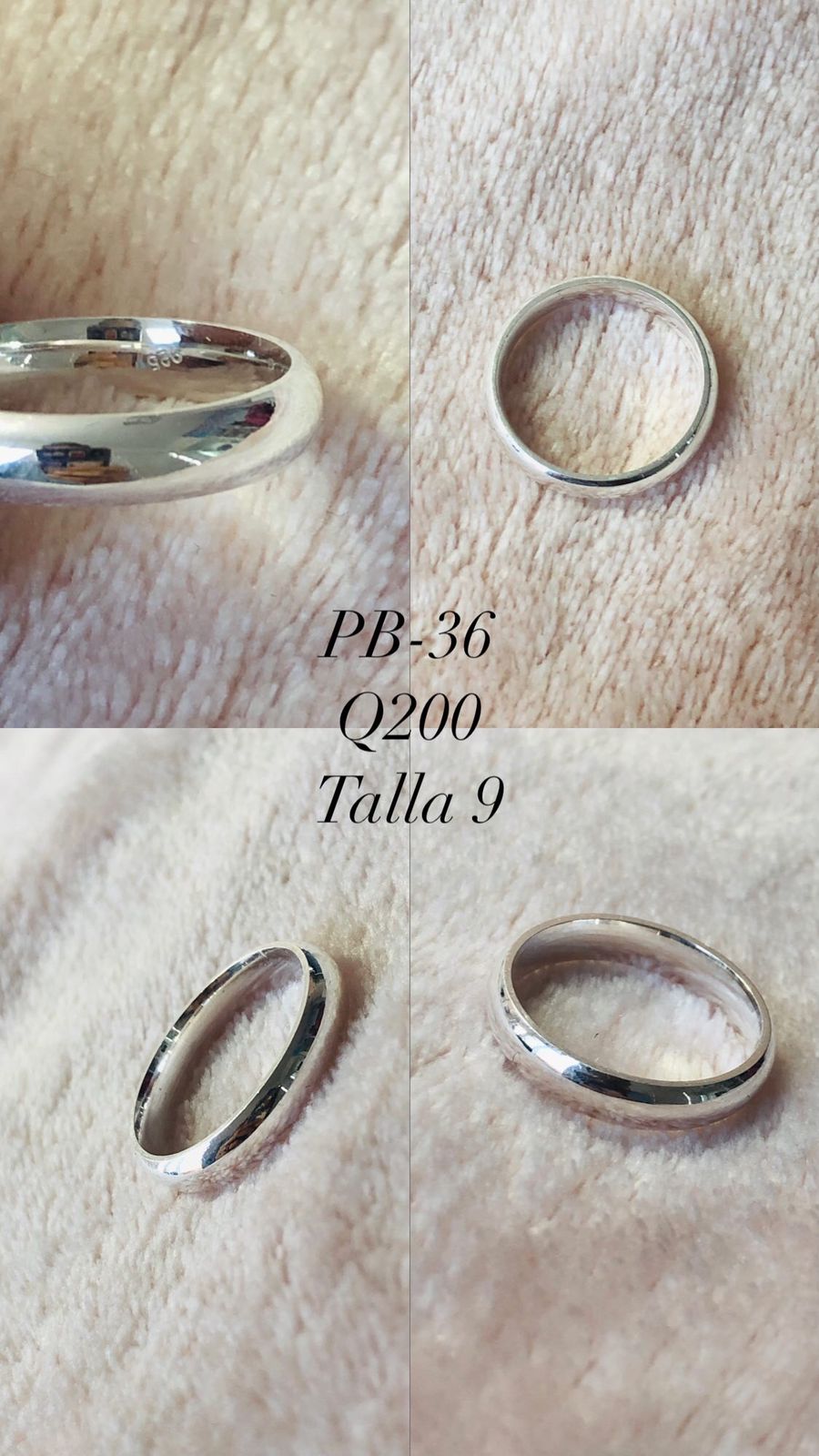 PB-36 ANILLO SIMPLE TALLA 9 3.83