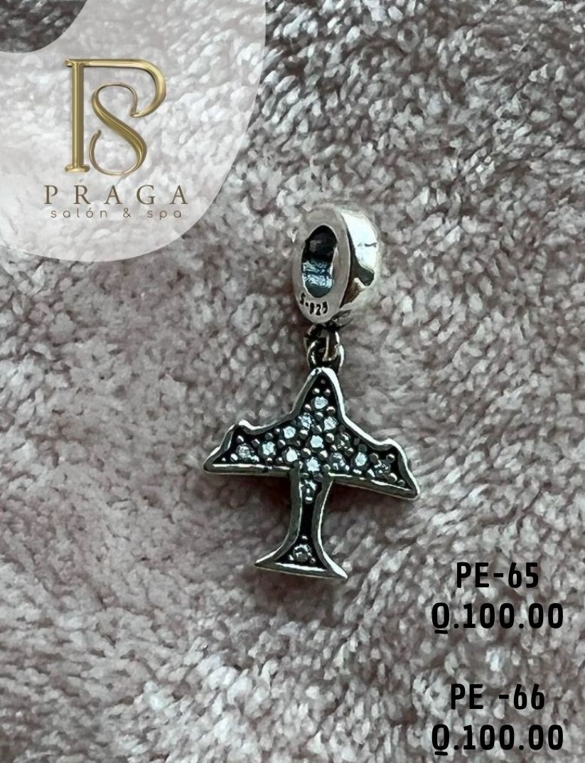 CHARM PANDORA - AVION CON DIAMANTES 2