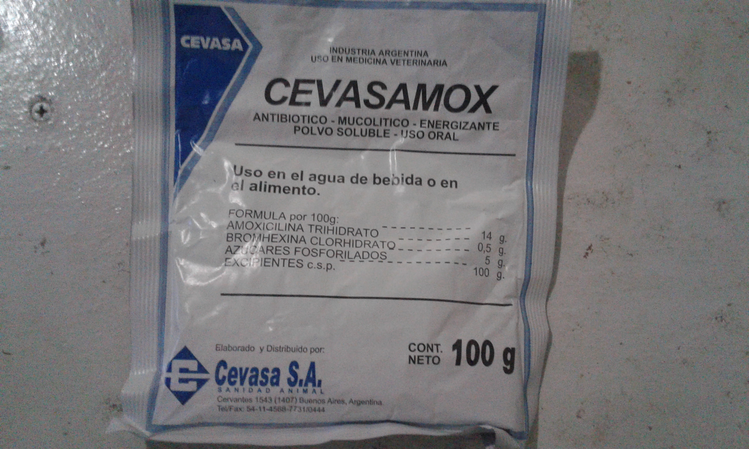 CEVASAMOX 100G