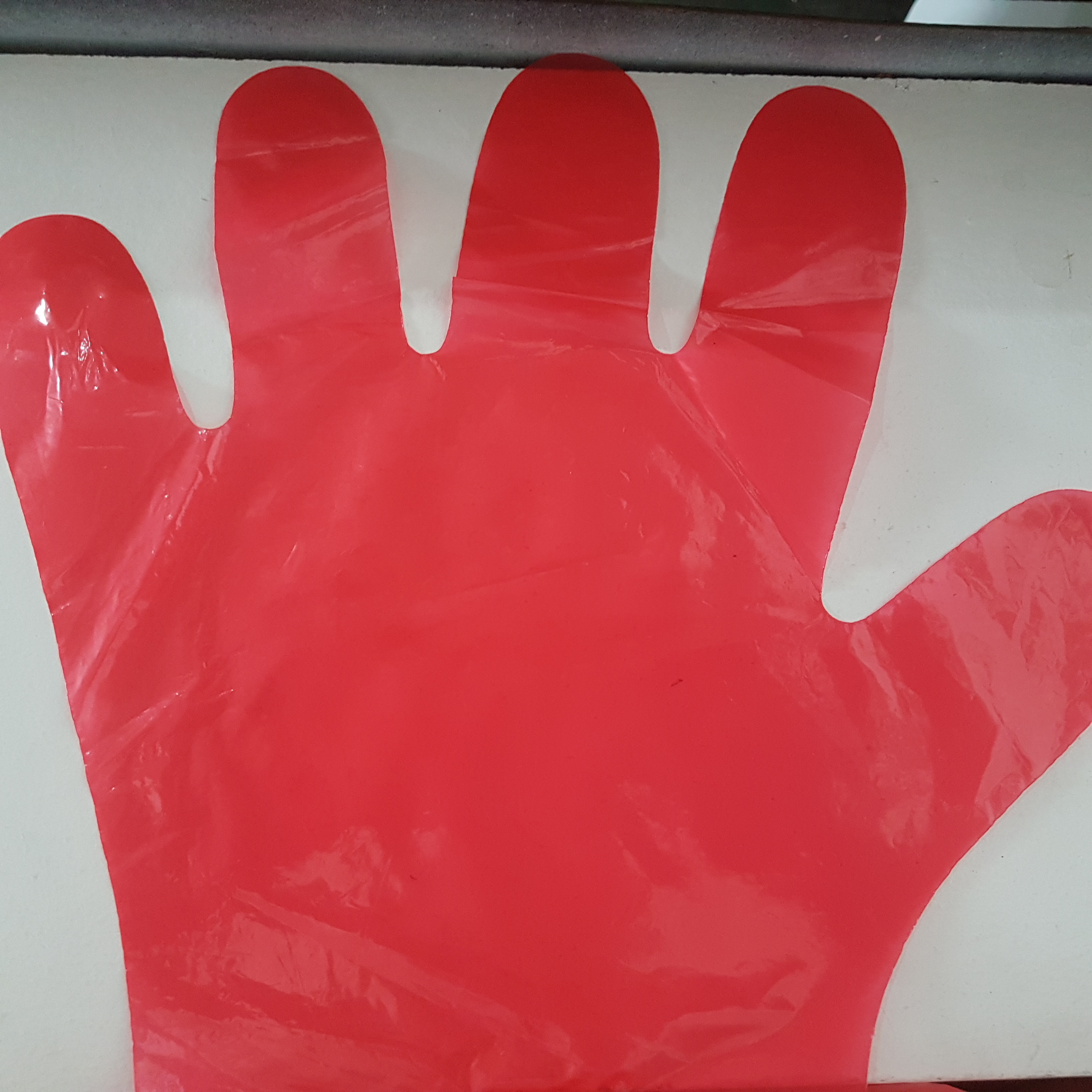 GUANTES DE EXAMEN VALUE LINE ROJO 95cm