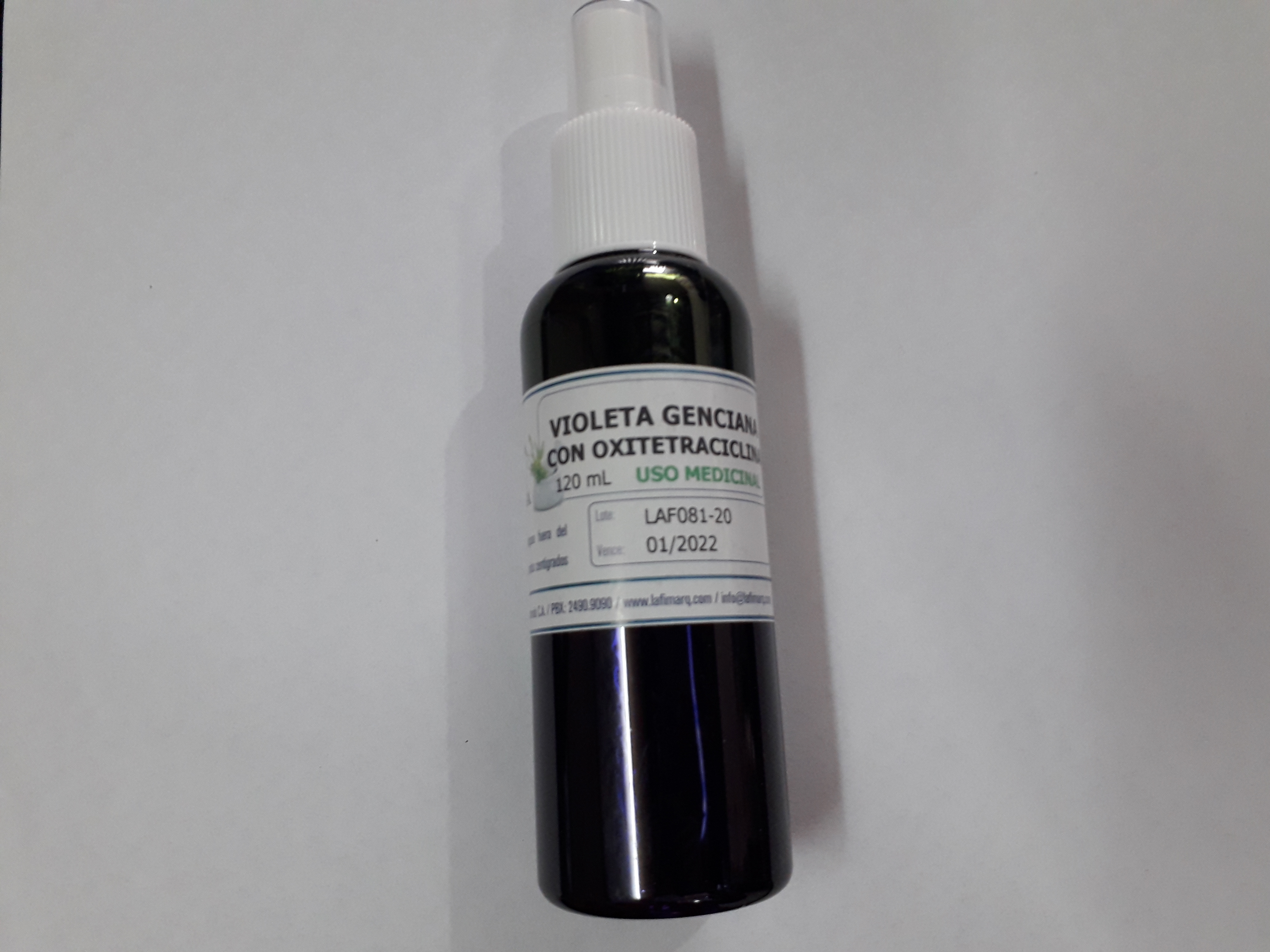 VIOLETA GENCIANA CON OXITETRACICLINA 120ML